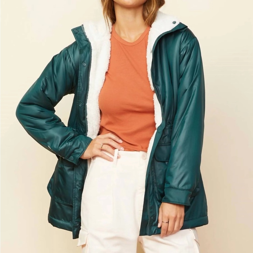 Monrow reversible sherpa jacket